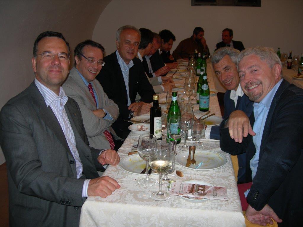 Conviviale degli Asparagi 2006 alle Vecchie Cantine del Palazzo Bonaguro