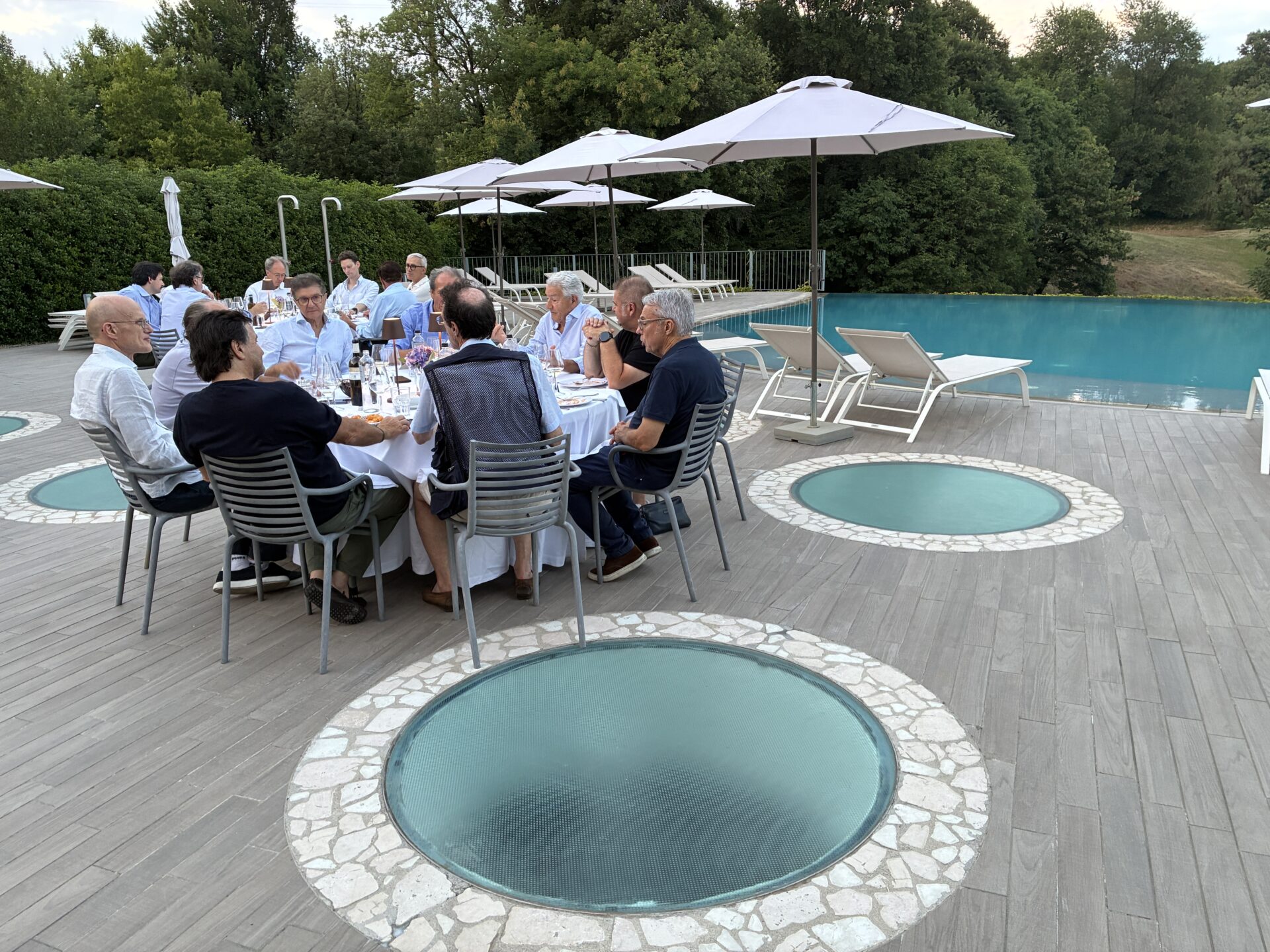 Conviviale alla Piscina del Golf Club Colli Berici